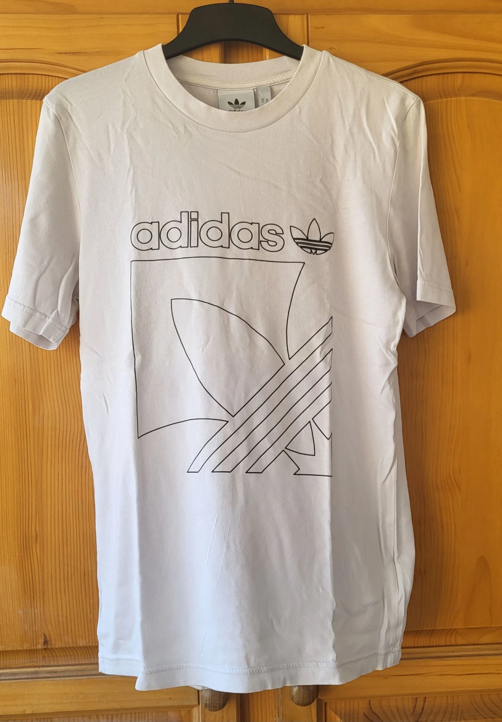 Adidas Originals T-Shirt TXS-White Background & Black Stripes Regular Fit-100%Cotton in VB – photo 13